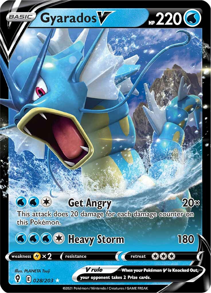 Gyarados V (028/203) [Sword & Shield: Evolving Skies] | Galactic Gamez