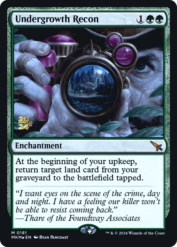 Undergrowth Recon [Murders at Karlov Manor Prerelease Promos] | Galactic Gamez