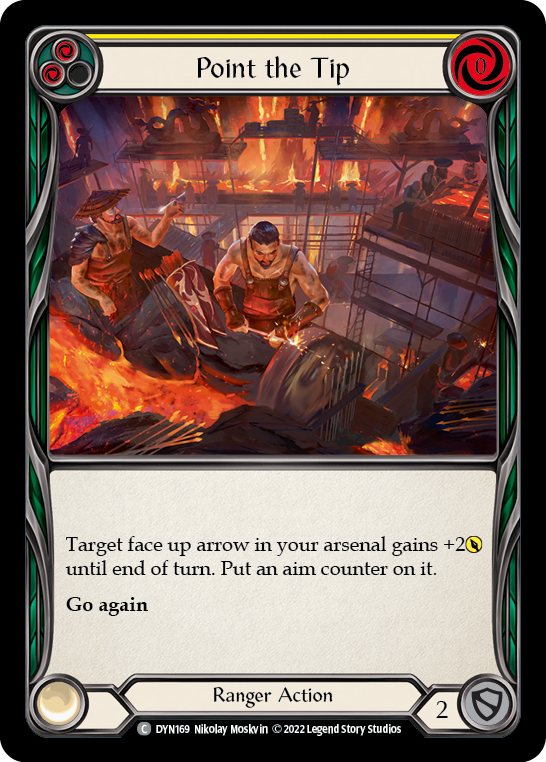 Point the Tip (Yellow) [DYN169] (Dynasty)  Rainbow Foil | Galactic Gamez