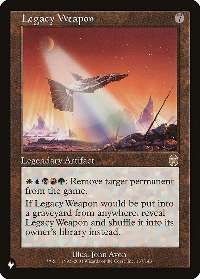 Legacy Weapon [The List] | Galactic Gamez