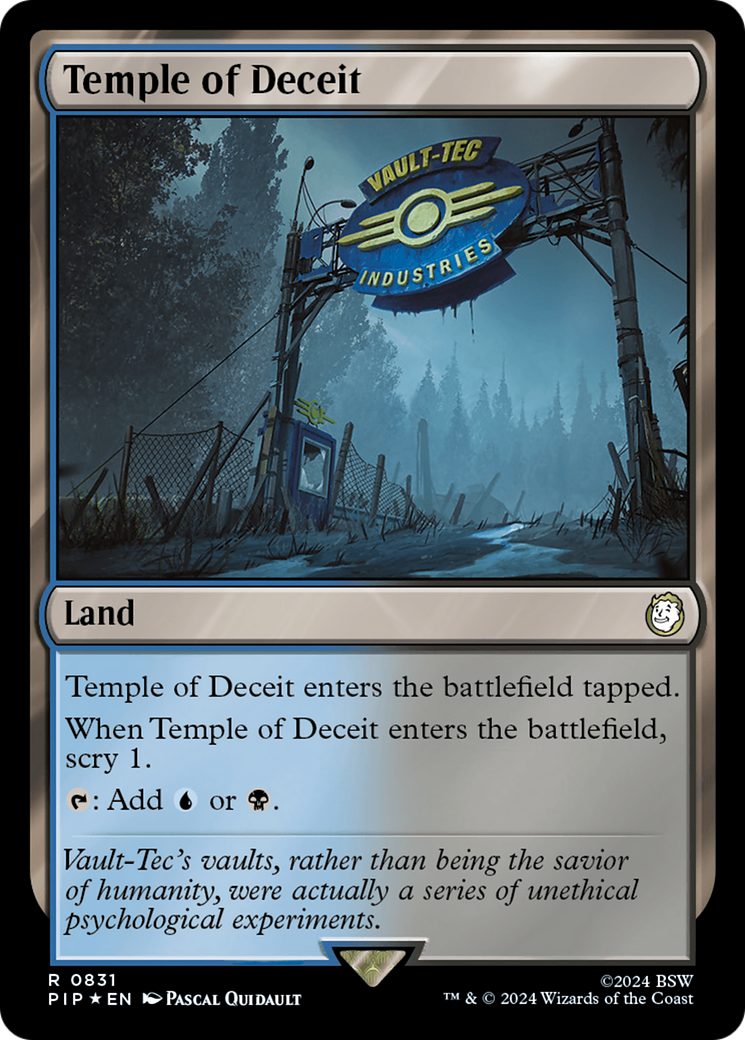 Temple of Deceit (Surge Foil) [Fallout] | Galactic Gamez