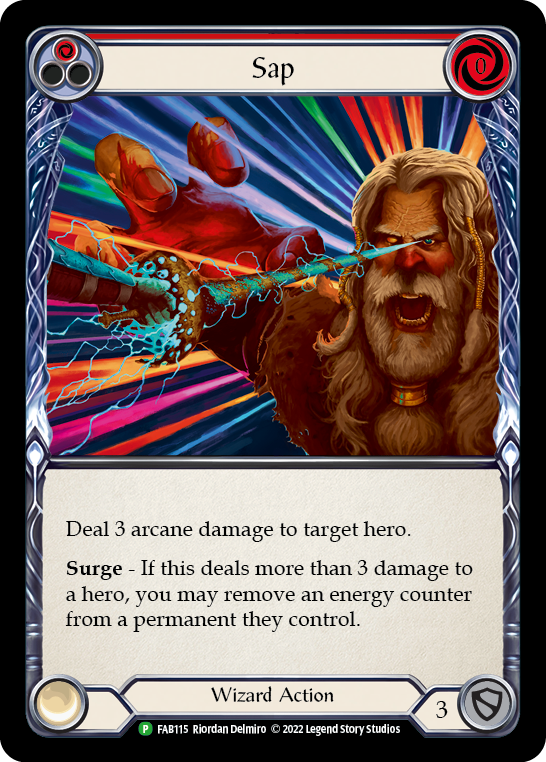 Sap (Red) [FAB115] (Promo)  Rainbow Foil | Galactic Gamez