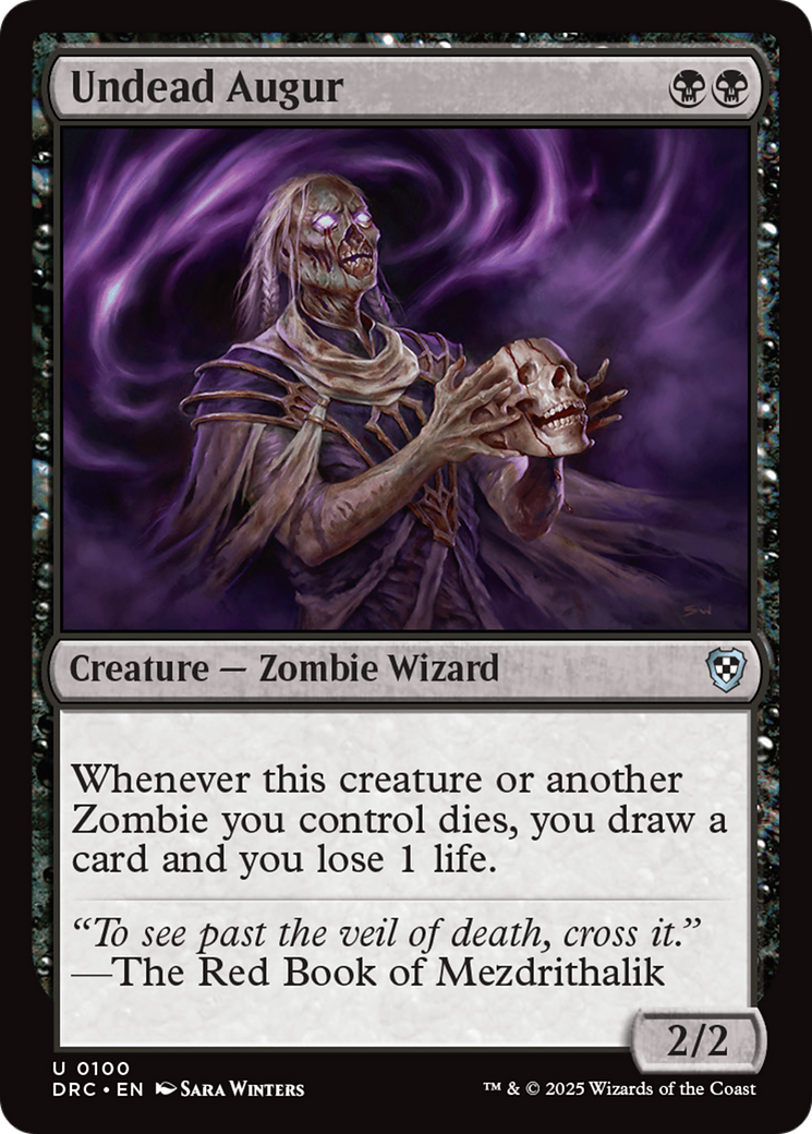 Undead Augur [Aetherdrift Commander] | Galactic Gamez