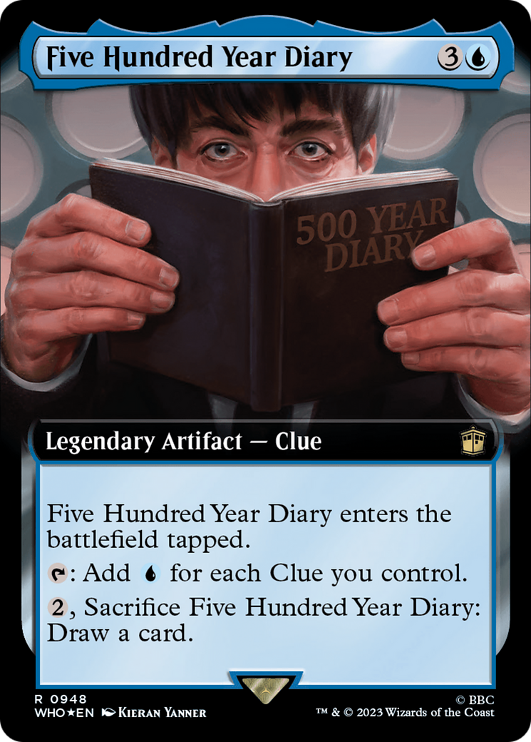 Five Hundred Year Diary (Extended Art) (Surge Foil) [Doctor Who] | Galactic Gamez