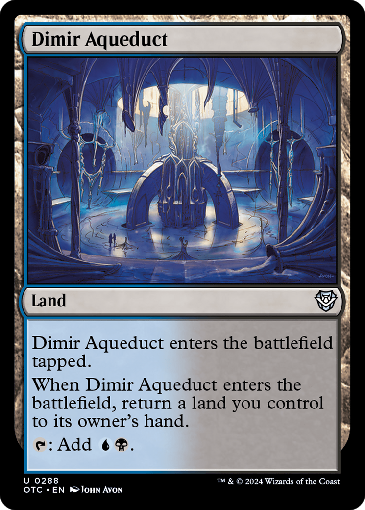 Dimir Aqueduct [Outlaws of Thunder Junction Commander] | Galactic Gamez