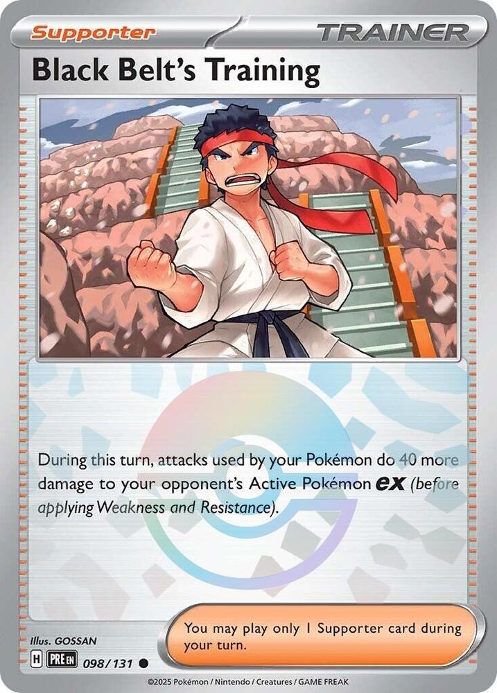 Black Belt's Training (098/131) (Poke Ball Pattern) [Scarlet & Violet: Prismatic Evolutions] | Galactic Gamez