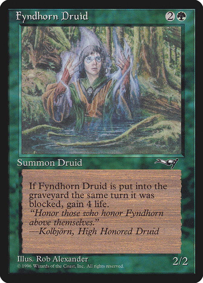 Fyndhorn Druid (Blue Flames) [Alliances] | Galactic Gamez