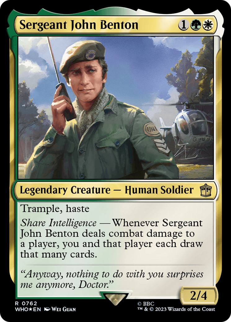 Sergeant John Benton (Surge Foil) [Doctor Who] | Galactic Gamez