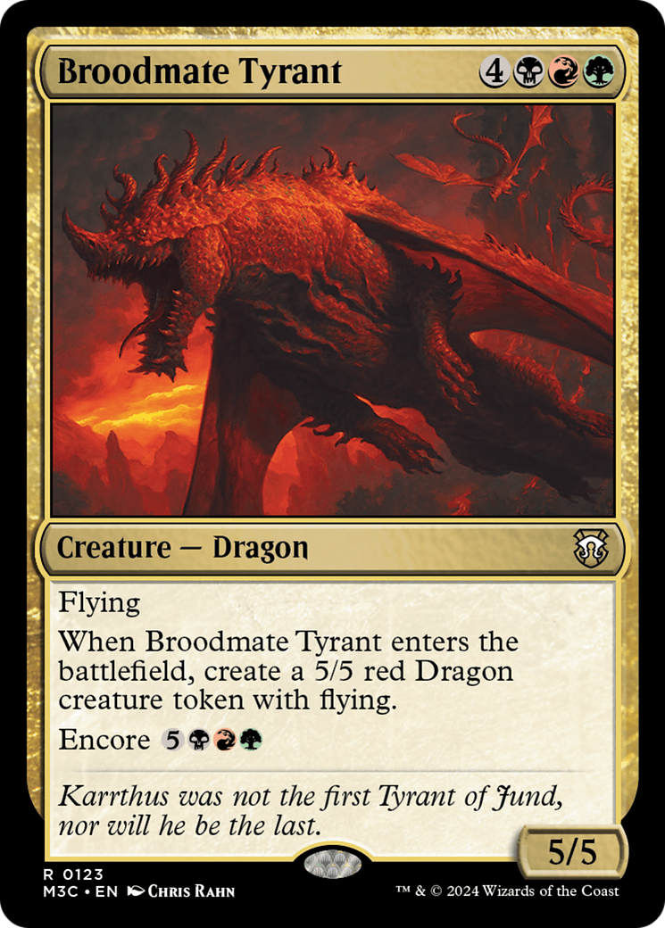 Broodmate Tyrant [Modern Horizons 3 Commander] | Galactic Gamez