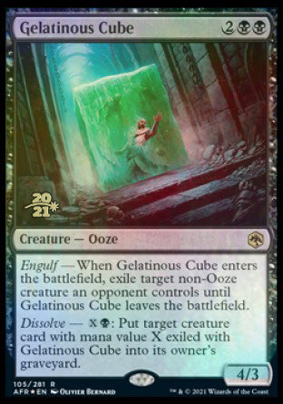Gelatinous Cube [Dungeons & Dragons: Adventures in the Forgotten Realms Prerelease Promos] | Galactic Gamez