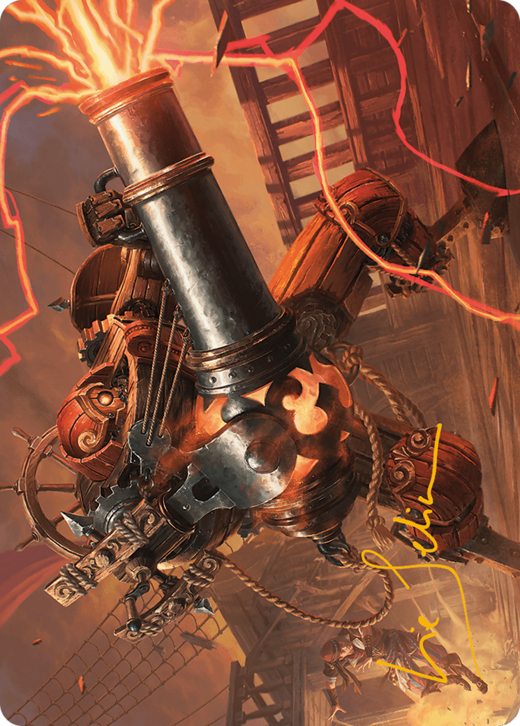 Blaster Hulk Art Card (Gold-Stamped Signature) [Modern Horizons 3 Art Series] | Galactic Gamez