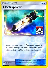 Electropower (172/214) (League Promo) [Sun & Moon: Lost Thunder] | Galactic Gamez