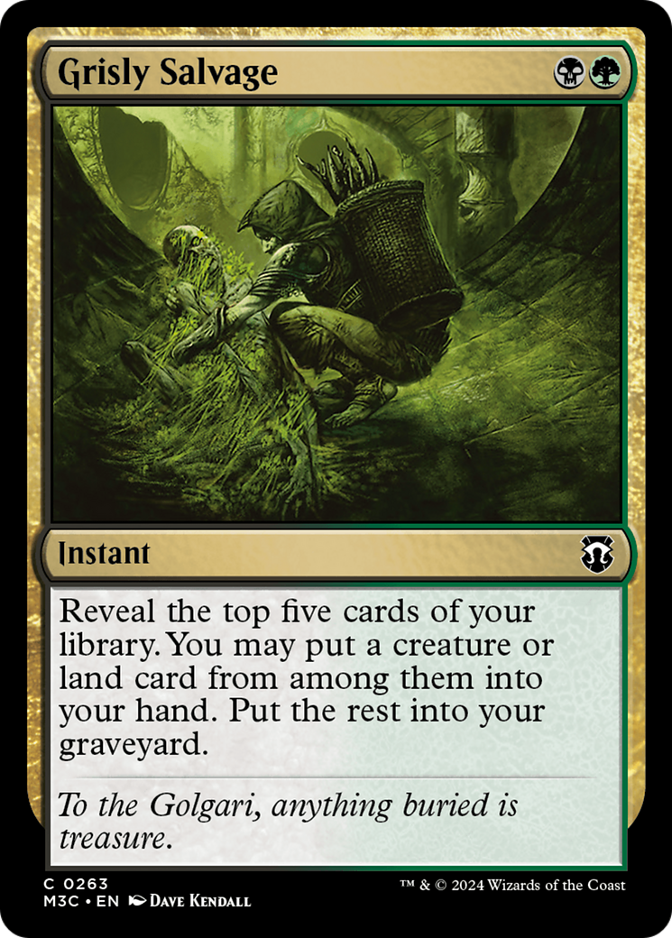 Grisly Salvage (Ripple Foil) [Modern Horizons 3 Commander] | Galactic Gamez