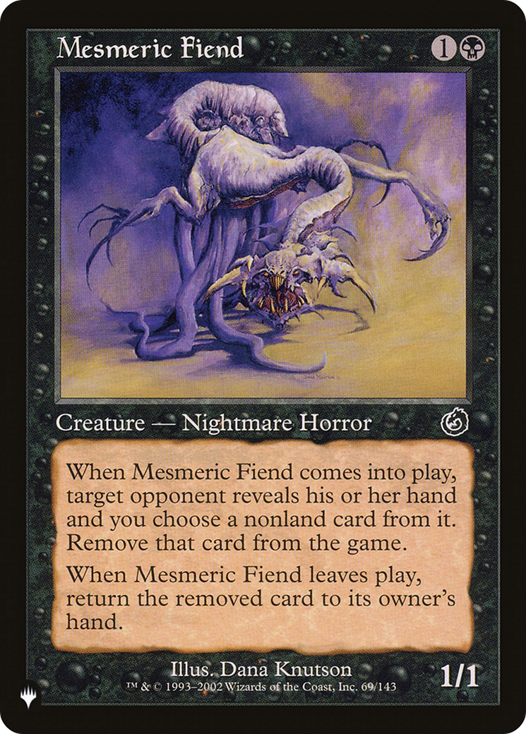 Mesmeric Fiend [The List Reprints] | Galactic Gamez