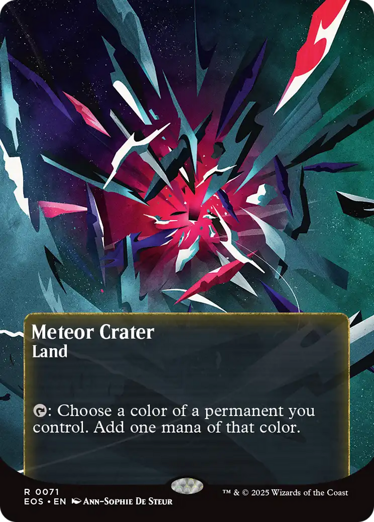 Meteor Crater (0071) (Borderless) [Edge of Eternities: Stellar Sights] | Galactic Gamez