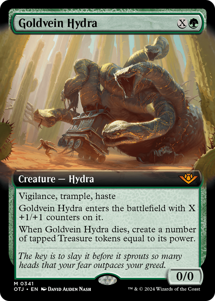 Goldvein Hydra (Extended Art) [Outlaws of Thunder Junction] | Galactic Gamez