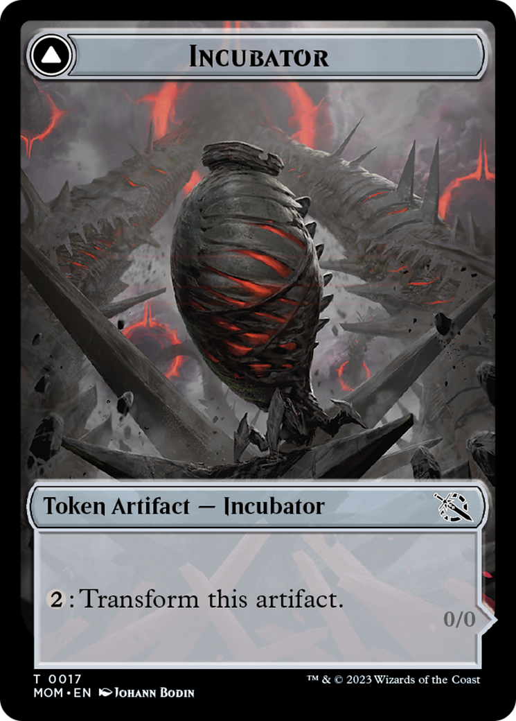 Incubator // Phyrexian (17) Double-Sided Token [March of the Machine Tokens] | Galactic Gamez