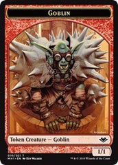Goblin (010) // Serra the Benevolent Emblem (020) Double-Sided Token [Modern Horizons Tokens] | Galactic Gamez
