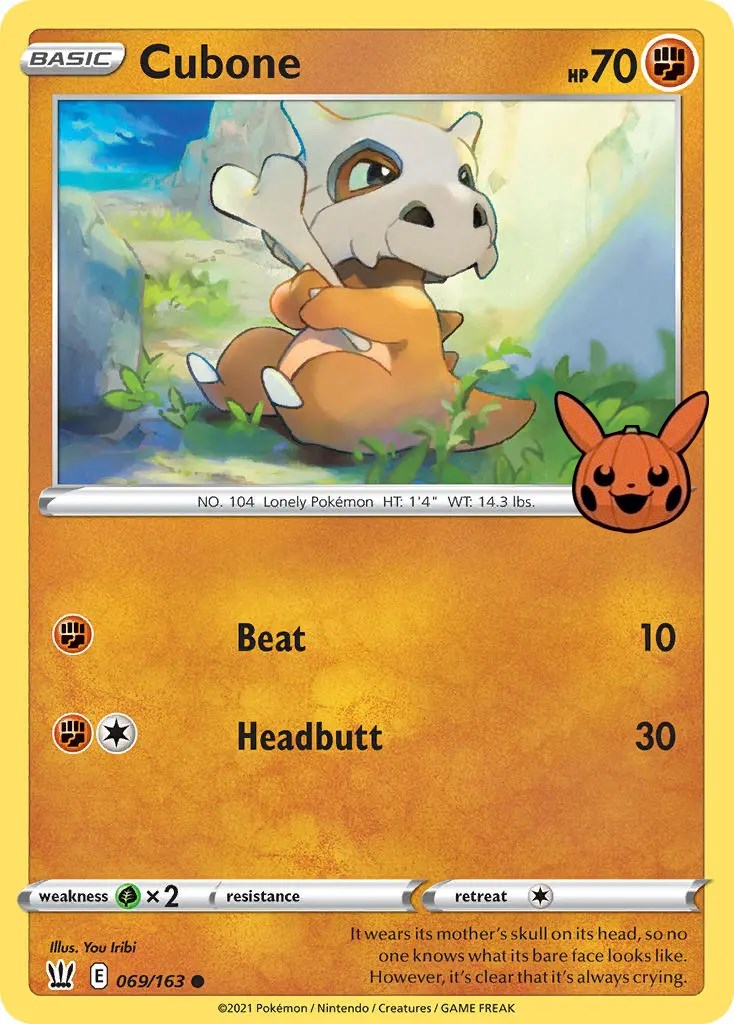 Cubone (069/163) [Trick or Trade] | Galactic Gamez