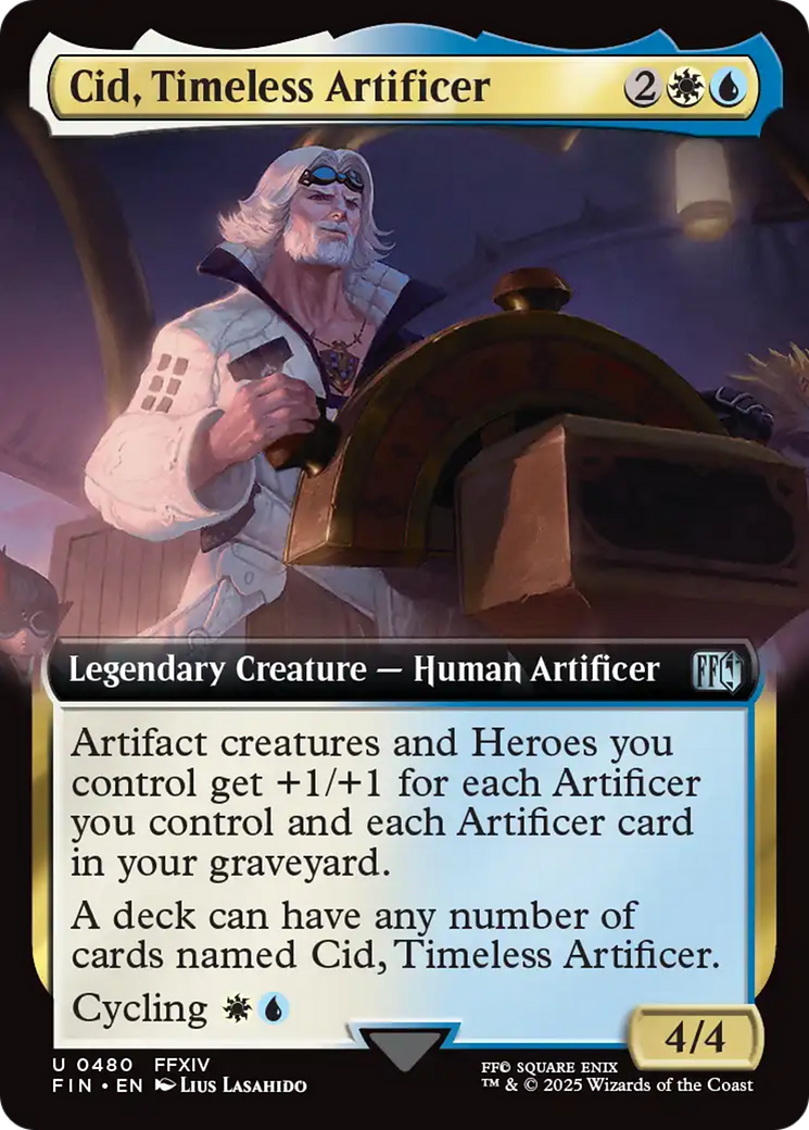 Cid, Timeless Artificer (Extended Art) [FINAL FANTASY] | Galactic Gamez
