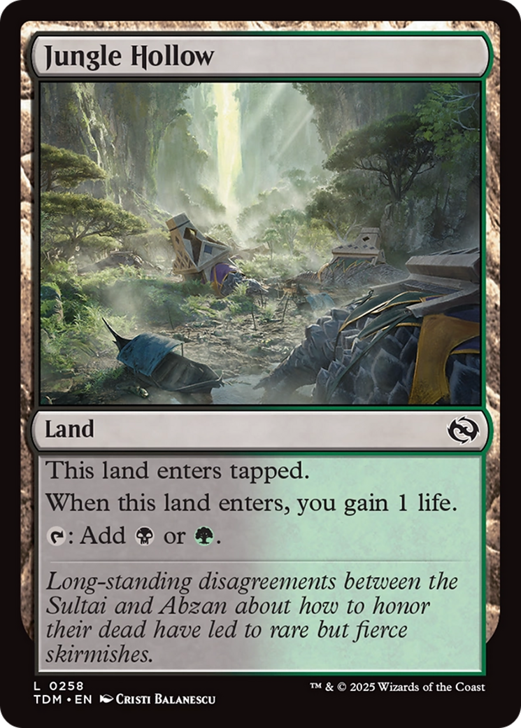 Jungle Hollow [Tarkir: Dragonstorm] | Galactic Gamez