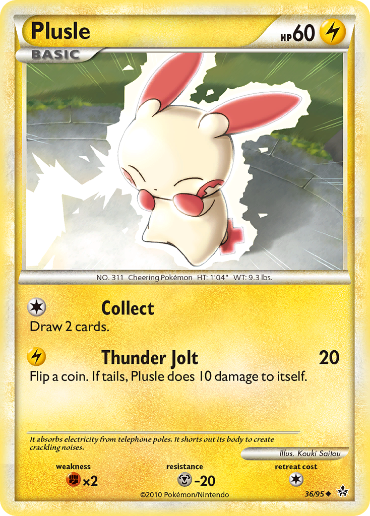 Plusle (36/95) [HeartGold & SoulSilver: Unleashed] | Galactic Gamez