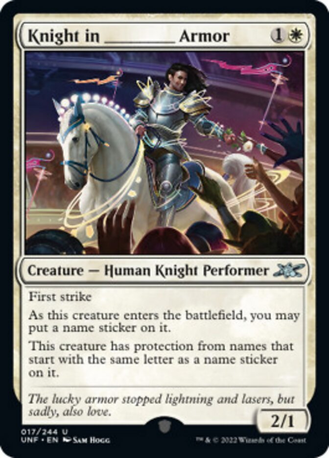 Knight in _____ Armor [Unfinity] | Galactic Gamez