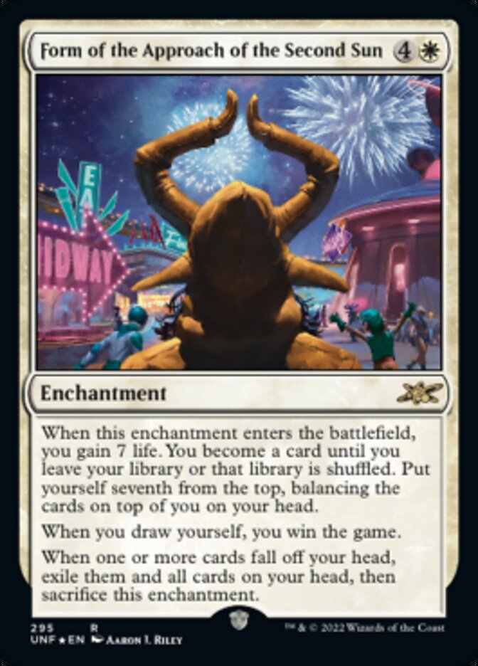 Form of the Approach of the Second Sun (Galaxy Foil) [Unfinity] | Galactic Gamez