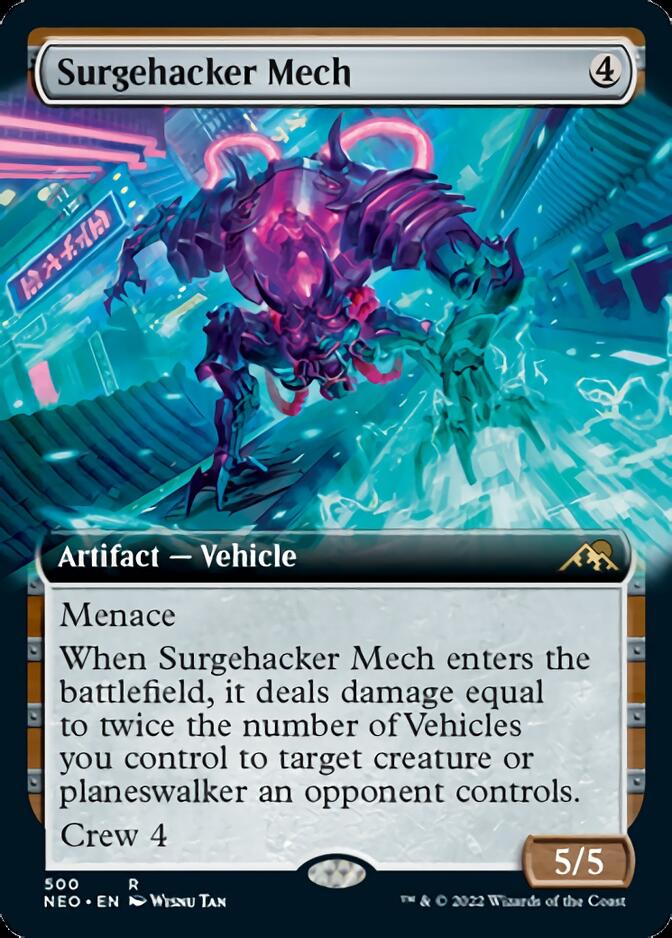 Surgehacker Mech (Extended Art) [Kamigawa: Neon Dynasty] | Galactic Gamez