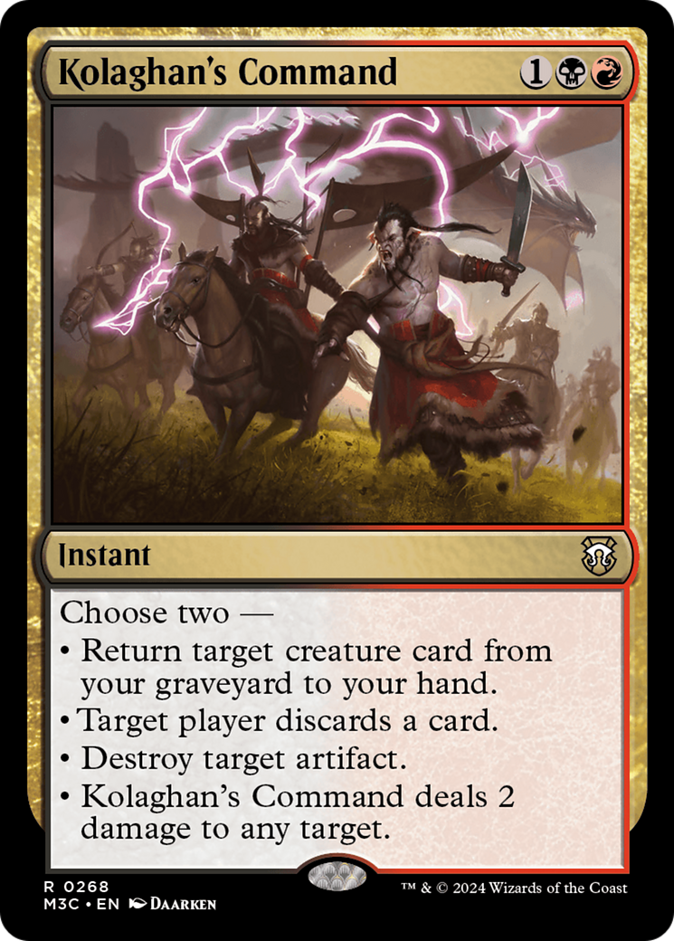 Kolaghan's Command (Ripple Foil) [Modern Horizons 3 Commander] | Galactic Gamez