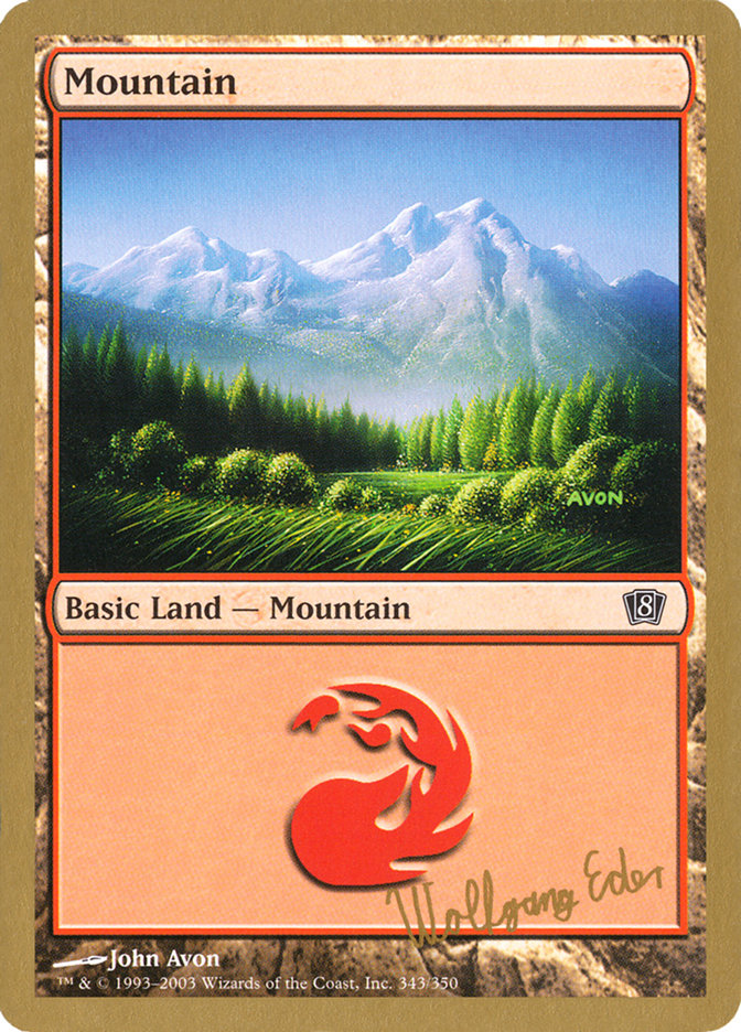 Mountain (we343) (Wolfgang Eder) [World Championship Decks 2003] | Galactic Gamez