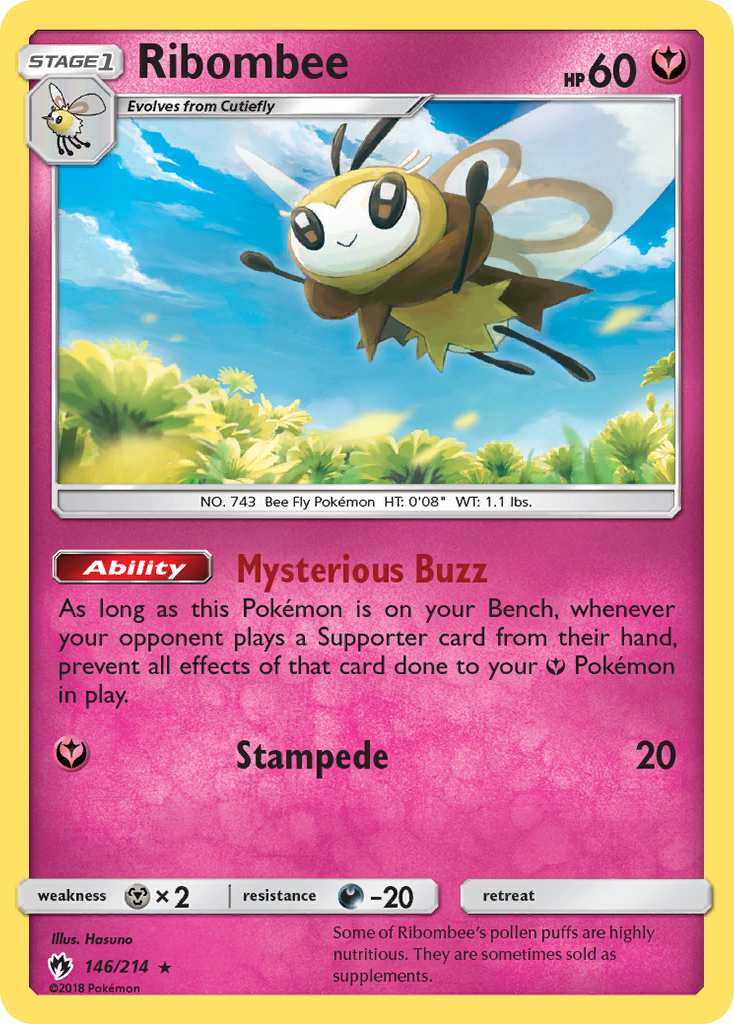 Ribombee (146/214) [Sun & Moon: Lost Thunder] | Galactic Gamez
