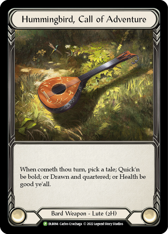 Hummingbird, Call of Adventure [FAB094] (Promo)  Cold Foil | Galactic Gamez