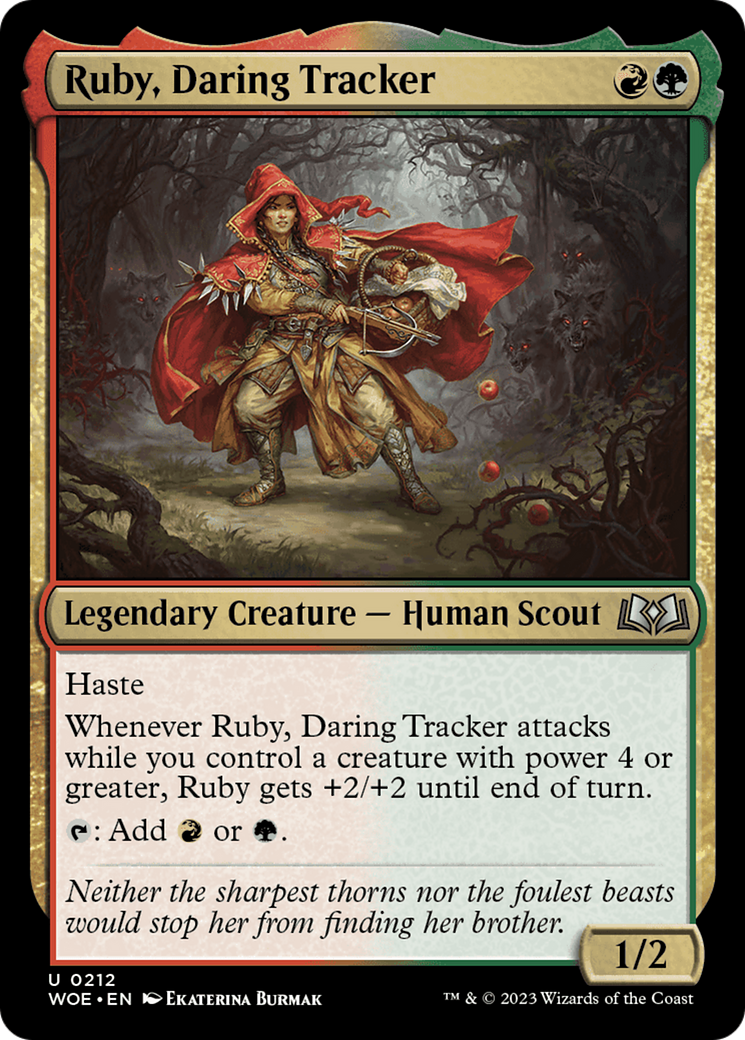 Ruby, Daring Tracker [Wilds of Eldraine] | Galactic Gamez