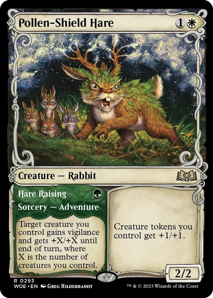 Pollen-Shield Hare // Hare Raising (Showcase) [Wilds of Eldraine] | Galactic Gamez