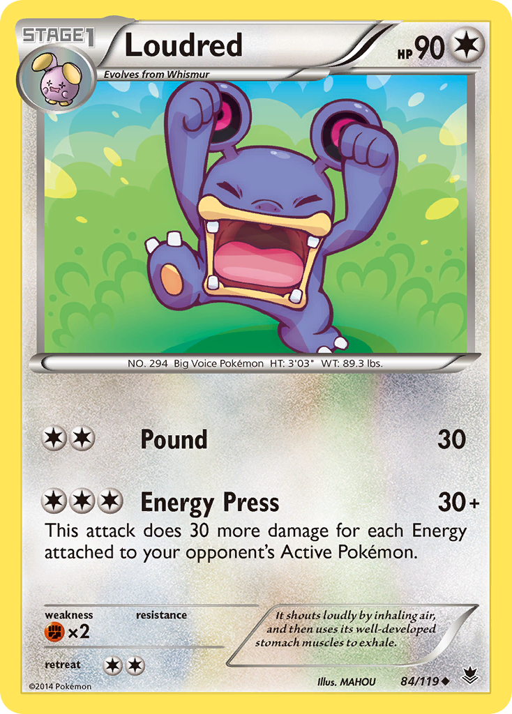Loudred (84/119) [XY: Phantom Forces] | Galactic Gamez
