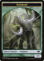 Elemental (008) // Elephant (012) Double-Sided Token [Modern Horizons Tokens] | Galactic Gamez