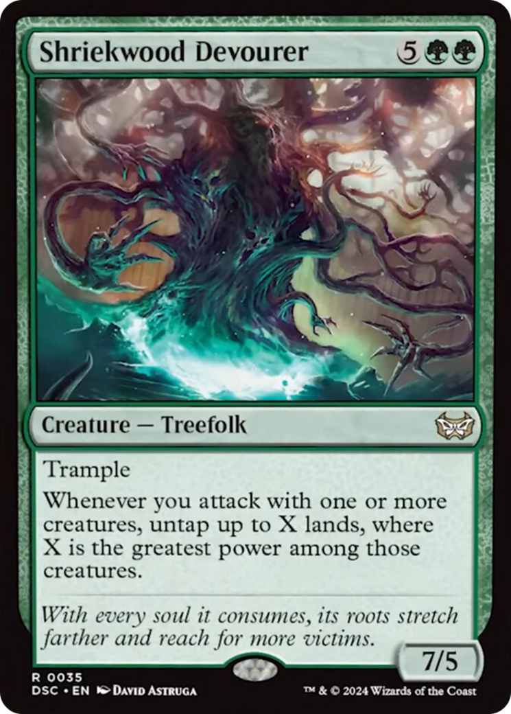 Shriekwood Devourer (Extended Art) [Duskmourn: House of Horror Commander] | Galactic Gamez