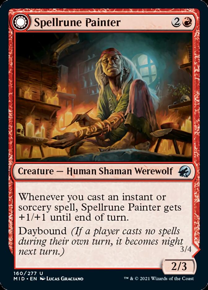Spellrune Painter // Spellrune Howler [Innistrad: Midnight Hunt] | Galactic Gamez