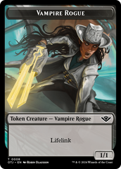 Vampire Rogue // Plot Double-Sided Token [Outlaws of Thunder Junction Tokens] | Galactic Gamez