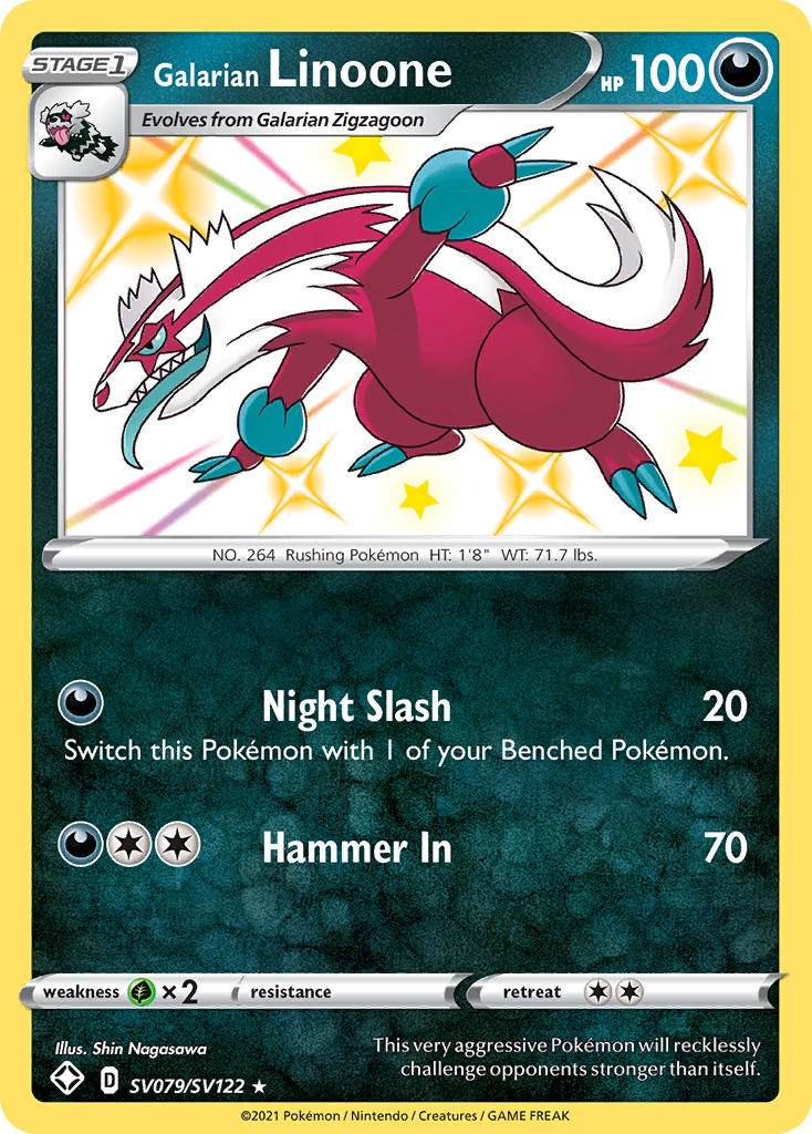 Galarian Linoone (SV079/SV122) [Sword & Shield: Shining Fates] | Galactic Gamez
