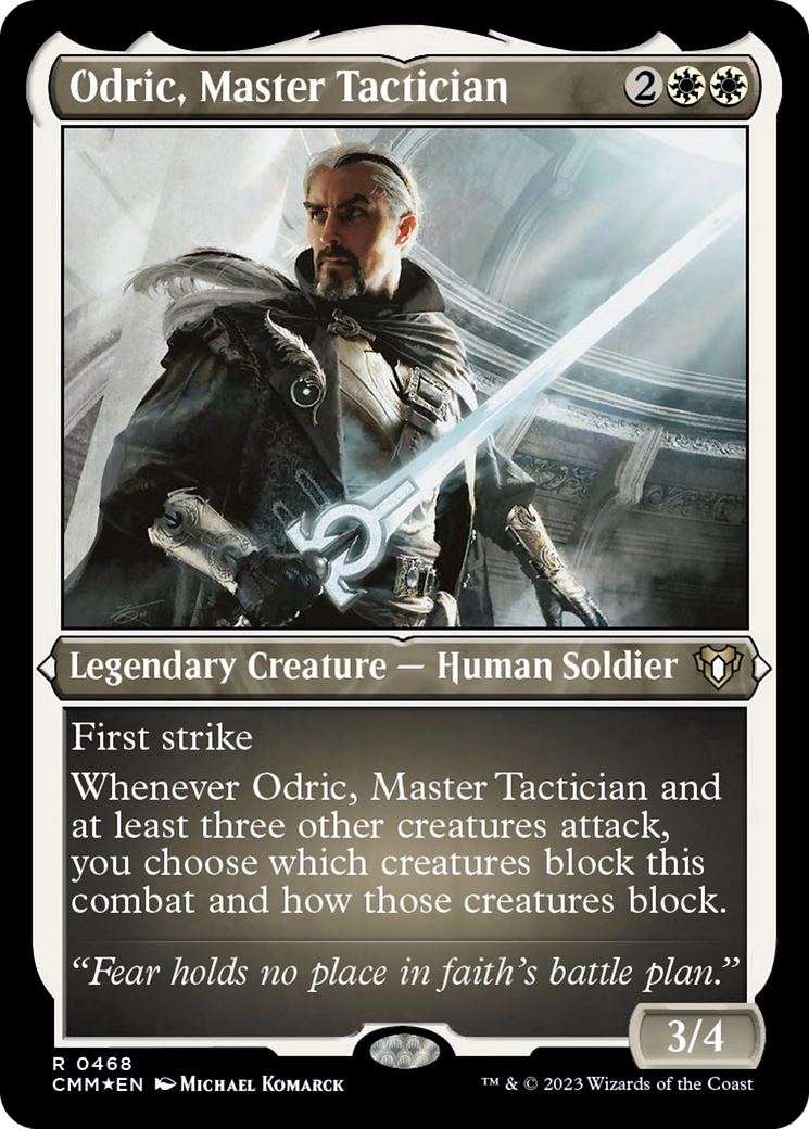 Odric, Master Tactician (Foil Etched) [Commander Masters] | Galactic Gamez