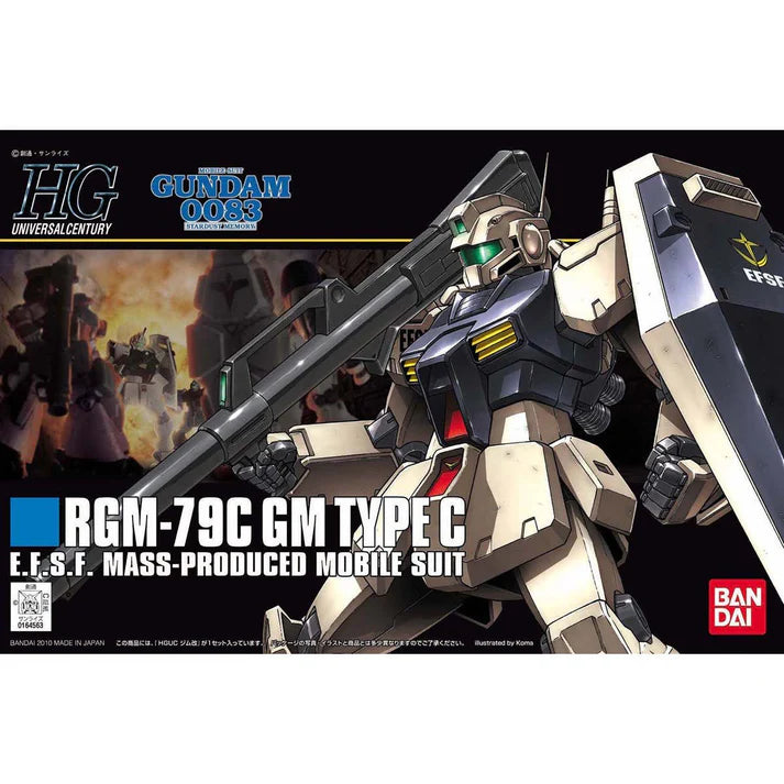 Gundam - Bandai HGUC 1/144 RGM-79C GM Type C Model Kit | Galactic Gamez