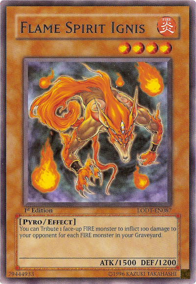 Flame Spirit Ignis [LODT-EN087] Rare | Galactic Gamez