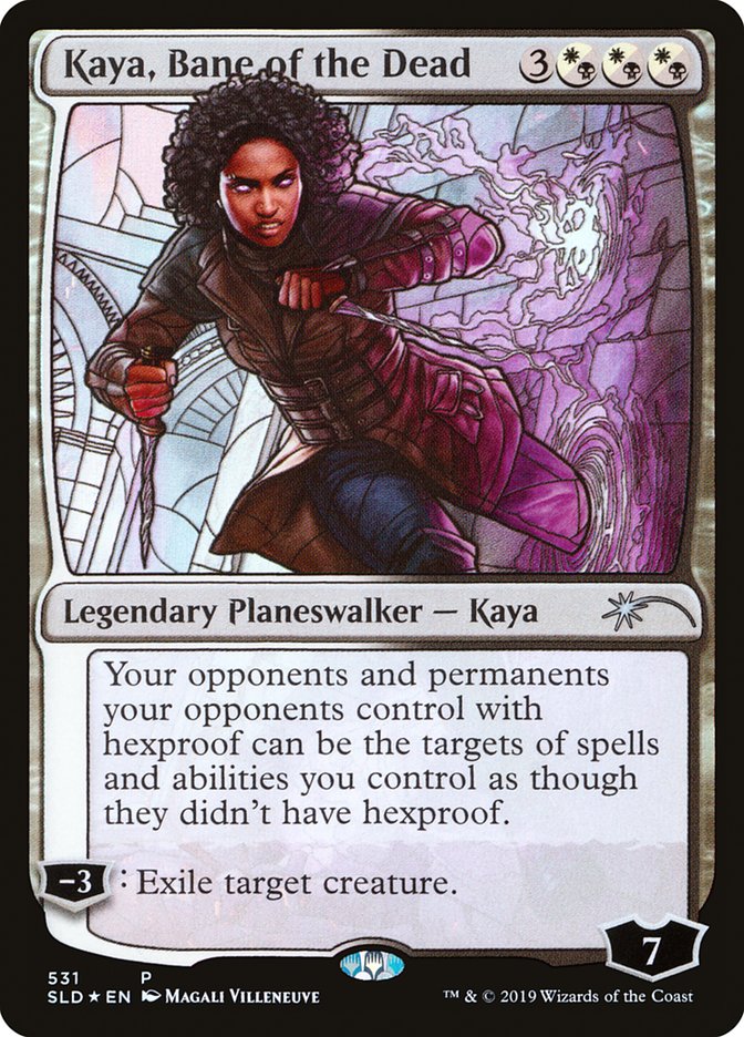 Kaya, Bane of the Dead (Stained Glass) [Secret Lair Drop Promos] | Galactic Gamez