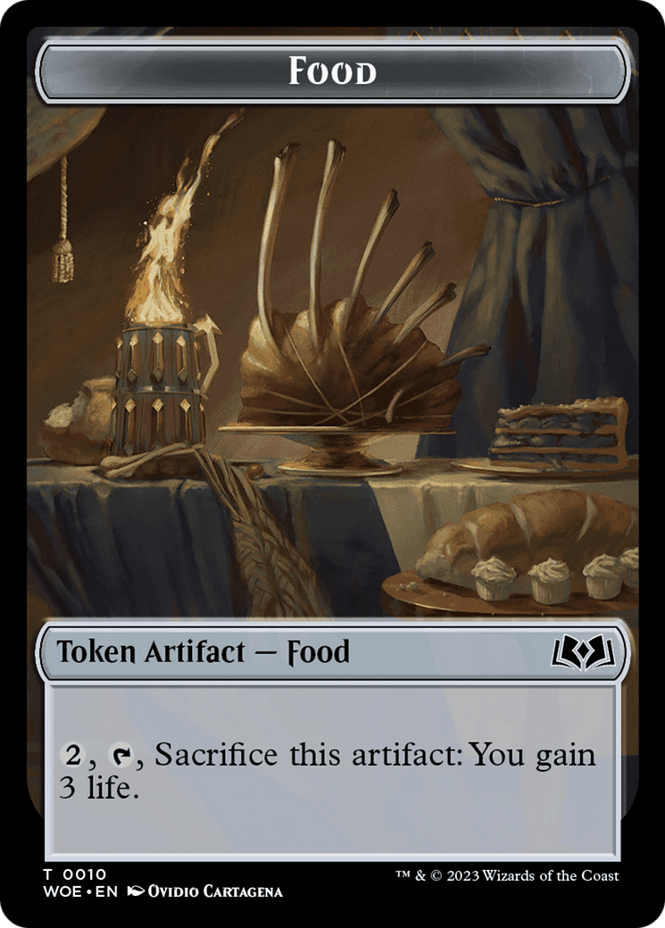 Faerie // Food (0010) Double-Sided Token [Wilds of Eldraine Tokens] | Galactic Gamez