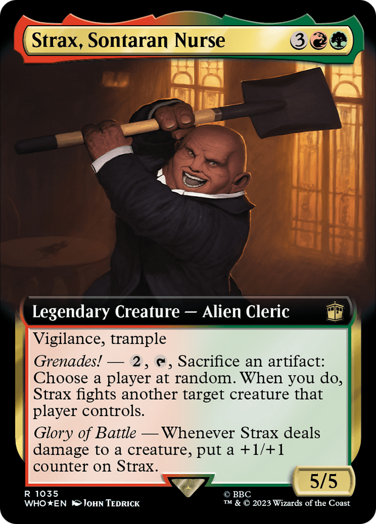 Strax, Sontaran Nurse (Extended Art) (Surge Foil) [Doctor Who] | Galactic Gamez