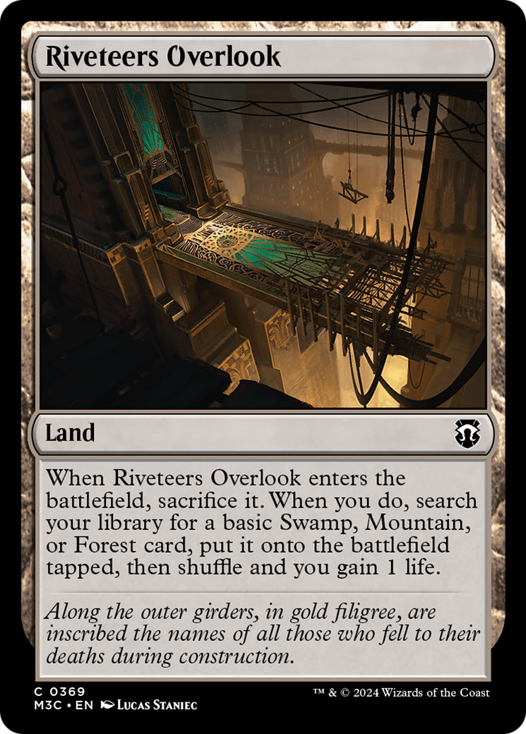 Riveteers Overlook (Ripple Foil) [Modern Horizons 3 Commander] | Galactic Gamez