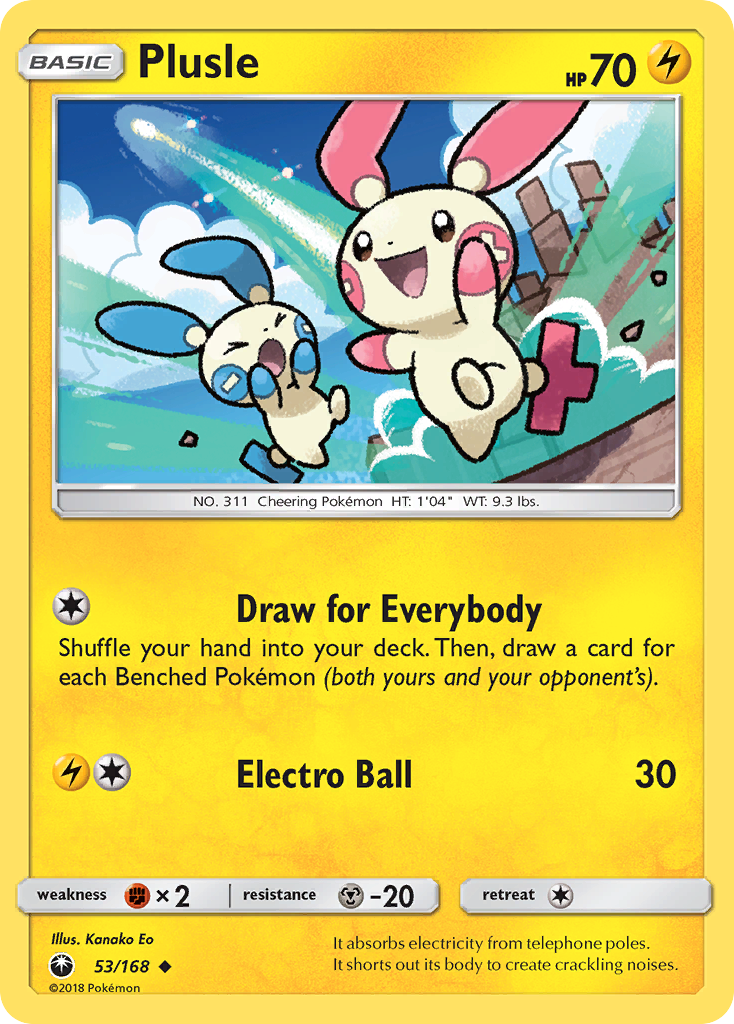 Plusle (53/168) [Sun & Moon: Celestial Storm] | Galactic Gamez