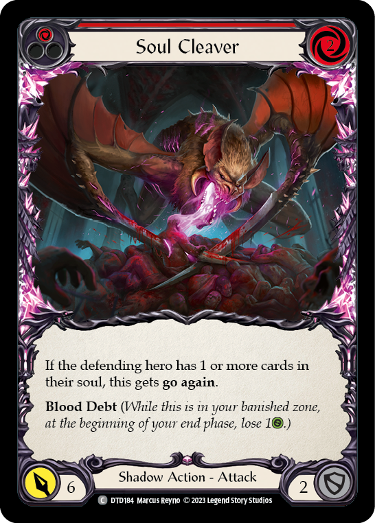Soul Cleaver (Red) [DTD184] (Dusk Till Dawn)  Rainbow Foil | Galactic Gamez